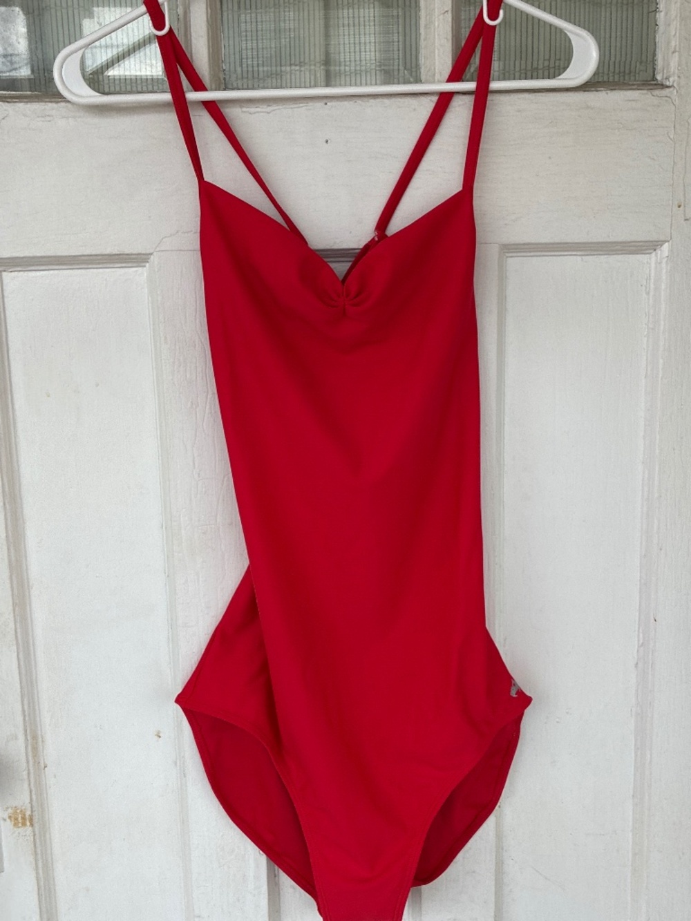 Mariia Crown Adult Pinch Front Leotard Cami  Dance (Red) NWT